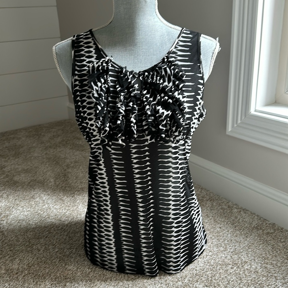 LIMITED Sheer Pullover Sleeveless Top